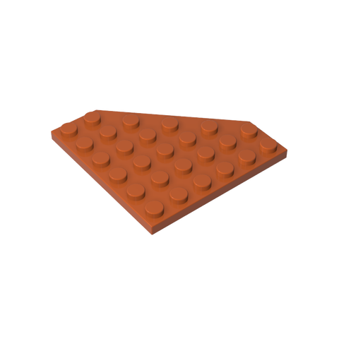 Gobricks,Wedge Plate 6 x 6 Cut Corner,6106