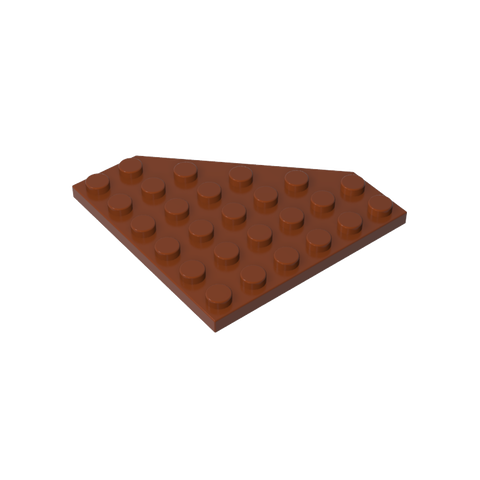 Gobricks,Wedge Plate 6 x 6 Cut Corner,6106