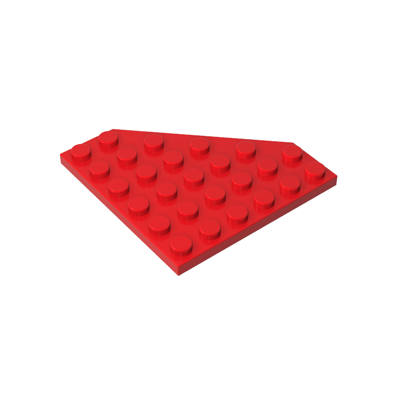 Gobricks,Wedge Plate 6 x 6 Cut Corner,6106