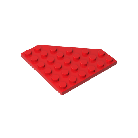 Gobricks,Wedge Plate 6 x 6 Cut Corner,6106