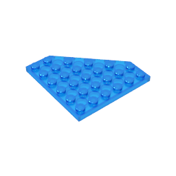 Gobricks,Wedge Plate 6 x 6 Cut Corner,6106