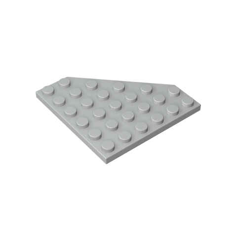 Gobricks,Wedge Plate 6 x 6 Cut Corner,6106