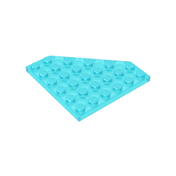 Gobricks,Wedge Plate 6 x 6 Cut Corner,6106