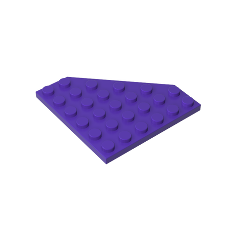 Gobricks,Wedge Plate 6 x 6 Cut Corner,6106