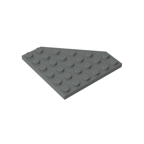 Gobricks,Wedge Plate 6 x 6 Cut Corner,6106