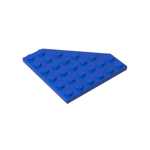 Gobricks,Wedge Plate 6 x 6 Cut Corner,6106