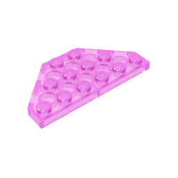 Gobricks,Wedge Plate 3 x 6 Cut Corners,2419,43127