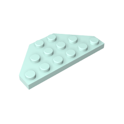 Gobricks,Wedge Plate 3 x 6 Cut Corners,2419,43127