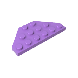 Gobricks,Wedge Plate 3 x 6 Cut Corners,2419,43127