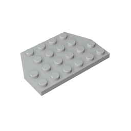 Gobricks,Wedge Plate 4 x 6 Cut Corners,32059