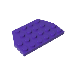 Gobricks,Wedge Plate 4 x 6 Cut Corners,32059