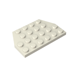 Gobricks,Wedge Plate 4 x 6 Cut Corners,32059