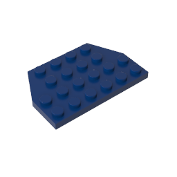 Gobricks,Wedge Plate 4 x 6 Cut Corners,32059