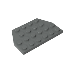 Gobricks,Wedge Plate 4 x 6 Cut Corners,32059