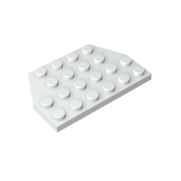Gobricks,Wedge Plate 4 x 6 Cut Corners,32059