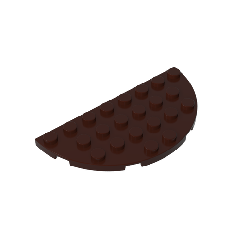 Gobricks,Plate Round Corner 4 x 8 Double,22888