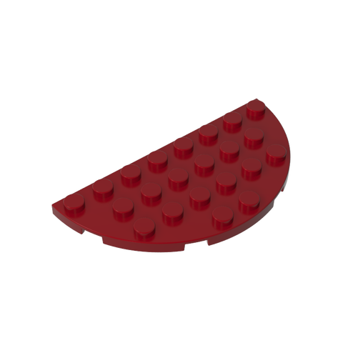 Gobricks,Plate Round Corner 4 x 8 Double,22888