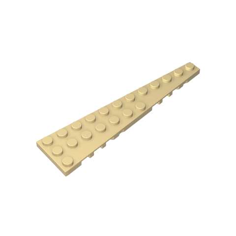 Gobricks,Wedge Plate 12 x 3 Right,47398