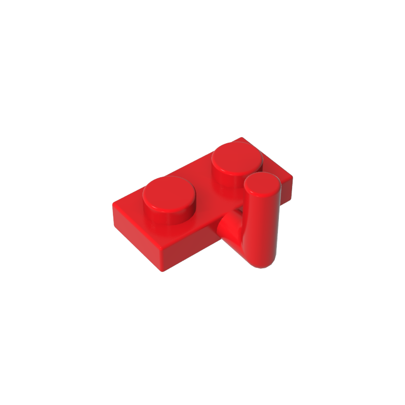 Gobricks,Plate Special 1 x 2 with Arm Up [Horizontal Arm 6mm],4623,88072,4623a,4623b,43876