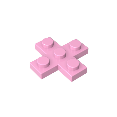 Gobricks,Plate 3 x 3 Cross,15397