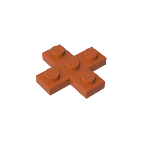 Gobricks,Plate 3 x 3 Cross,15397