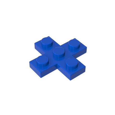 Gobricks,Plate 3 x 3 Cross,15397