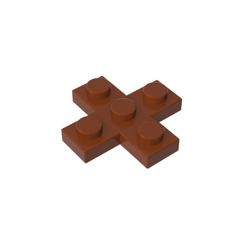 Gobricks,Plate 3 x 3 Cross,15397