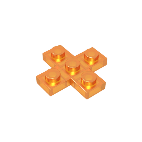 Gobricks,Plate 3 x 3 Cross,15397