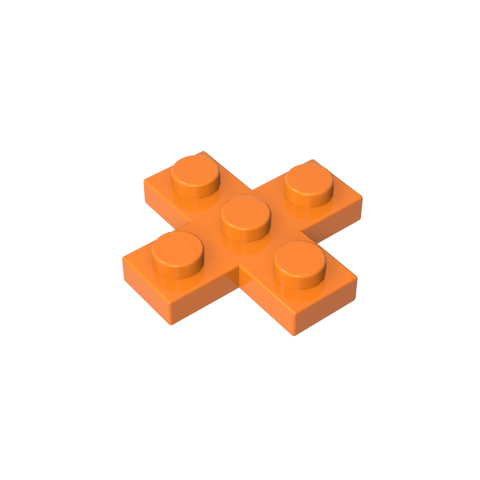 Gobricks,Plate 3 x 3 Cross,15397