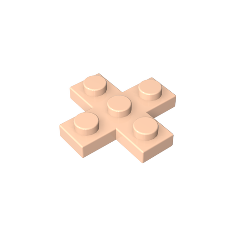 Gobricks,Plate 3 x 3 Cross,15397