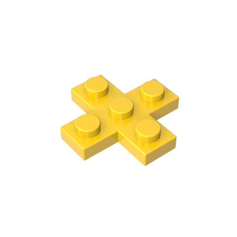 Gobricks,Plate 3 x 3 Cross,15397