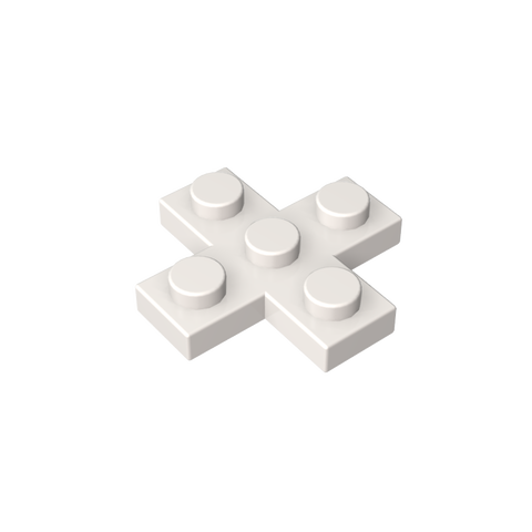 Gobricks,Plate 3 x 3 Cross,15397