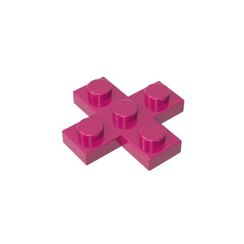 Gobricks,Plate 3 x 3 Cross,15397