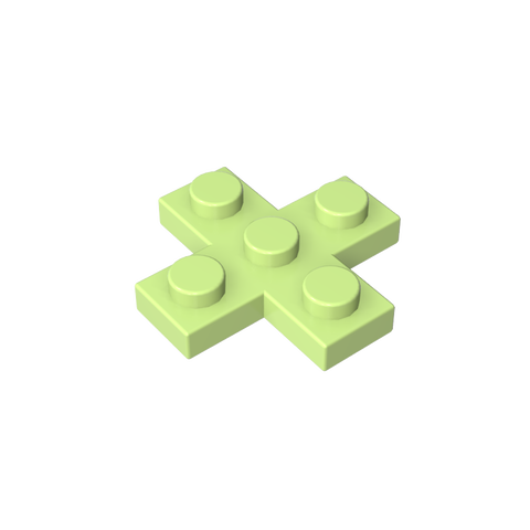 Gobricks,Plate 3 x 3 Cross,15397