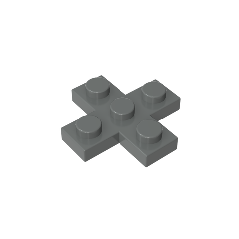 Gobricks,Plate 3 x 3 Cross,15397