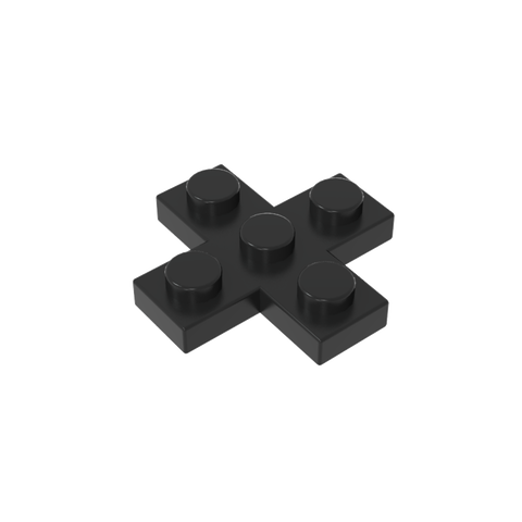 Gobricks,Plate 3 x 3 Cross,15397
