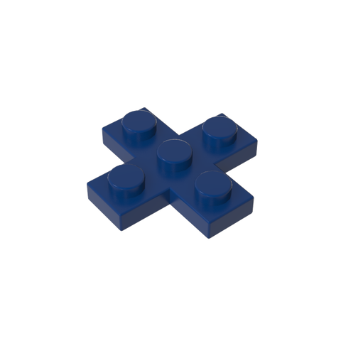 Gobricks,Plate 3 x 3 Cross,15397