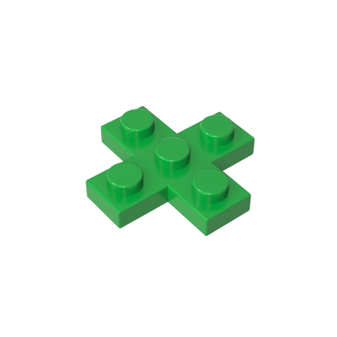 Gobricks,Plate 3 x 3 Cross,15397