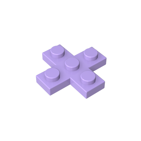Gobricks,Plate 3 x 3 Cross,15397