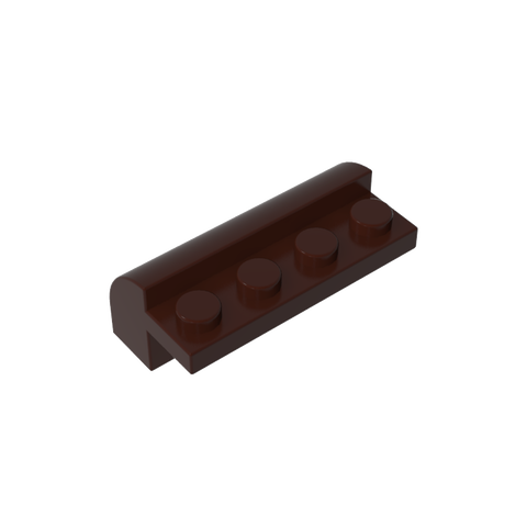 Gobricks,Brick Curved 2 x 4 x 1 1/3 with Curved Top,6081