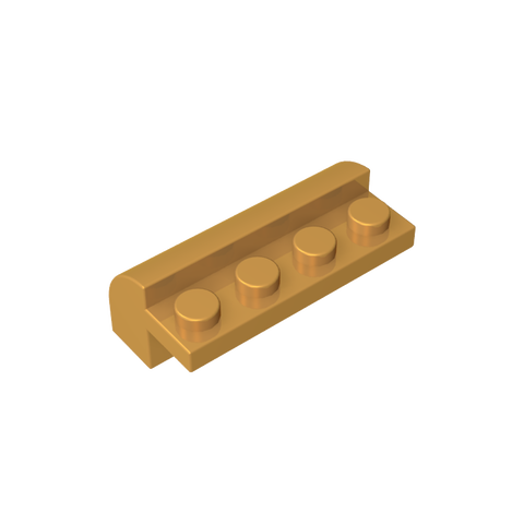Gobricks,Brick Curved 2 x 4 x 1 1/3 with Curved Top,6081