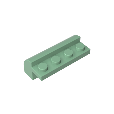 Gobricks,Brick Curved 2 x 4 x 1 1/3 with Curved Top,6081