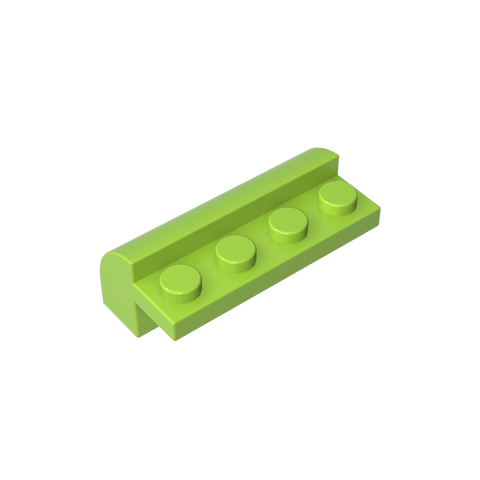 Gobricks,Brick Curved 2 x 4 x 1 1/3 with Curved Top,6081
