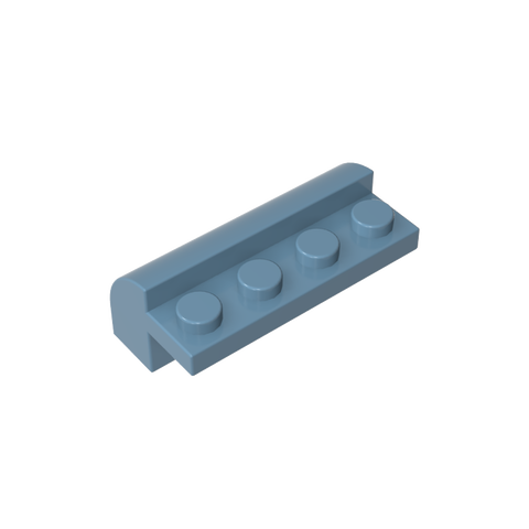 Gobricks,Brick Curved 2 x 4 x 1 1/3 with Curved Top,6081
