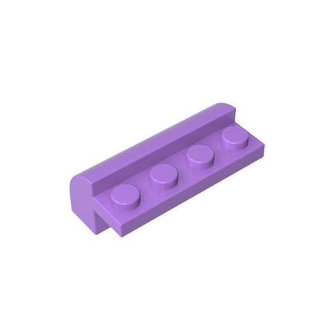 Gobricks,Brick Curved 2 x 4 x 1 1/3 with Curved Top,6081