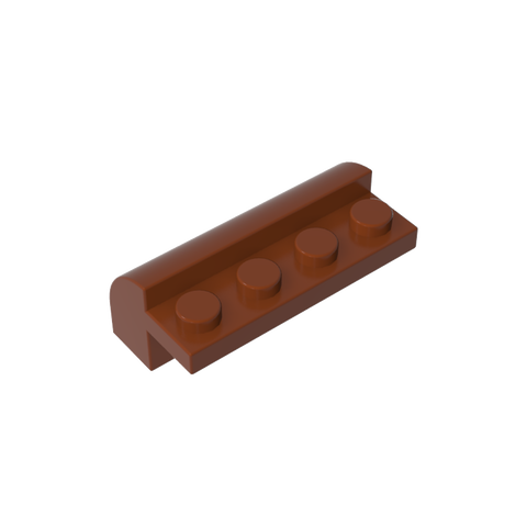 Gobricks,Brick Curved 2 x 4 x 1 1/3 with Curved Top,6081