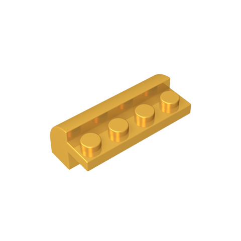 Gobricks,Brick Curved 2 x 4 x 1 1/3 with Curved Top,6081