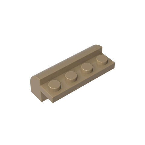 Gobricks,Brick Curved 2 x 4 x 1 1/3 with Curved Top,6081