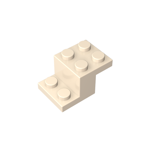 Gobricks,Bracket 3 x 2 x 1 1/3 with Pin Bottom,18671,73562