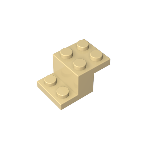 Gobricks,Bracket 3 x 2 x 1 1/3 with Pin Bottom,18671,73562
